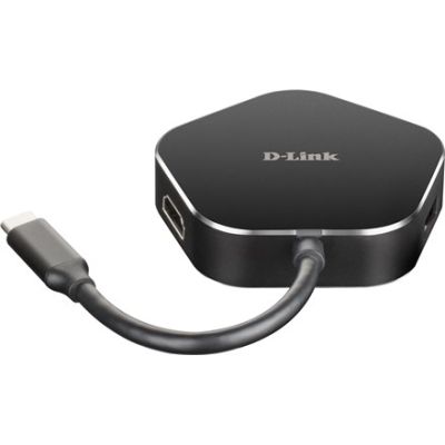 4. D-Link DUB-M420 Thunderbolt 3 Wired Docking Station Aluminum, Black