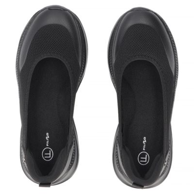 5. Black Filippo DP7599 textile platform shoes