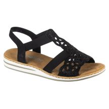 Rieker Sandals V0646-00 Black 36
