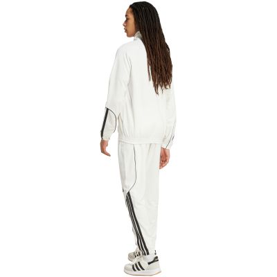 5. Men's adidas 3-Stripes tracksuit white and black JX5527