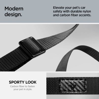 12. Spigen PS100 Universal Pet Seat Belt - Black