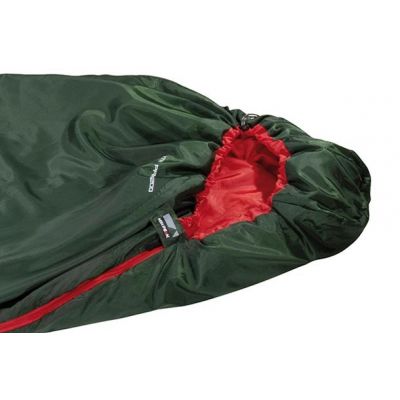 3. High Peak Lite Pak 1200 Mummy Sleeping Bag, Polyester, Green, Red