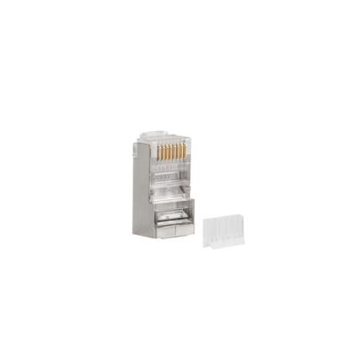LANBERG NETWORK PLUG RJ45 (8P8C) CAT.6 FTP (100PCS) WITH GUIDE FOR CABLE AND WIRE