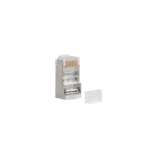 LANBERG NETWORK PLUG RJ45 (8P8C) CAT.6 FTP (100PCS) WITH GUIDE FOR CABLE AND WIRE