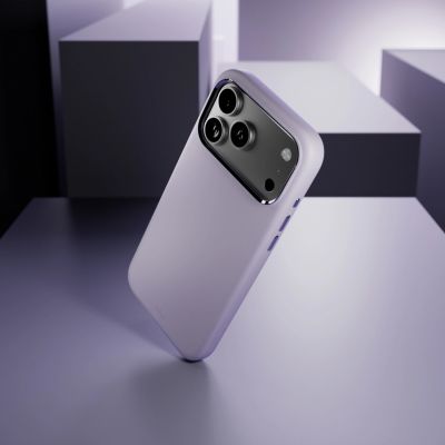 7. Puro Icon Mag Pro Liquid Silicone Case for iPhone 17 Pro, MagSafe Compatible, with Camera Protection and Aluminum Buttons - Pink