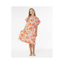 RIP CURL Mixed Cotton Hooded Towel-Girl Poncho Red