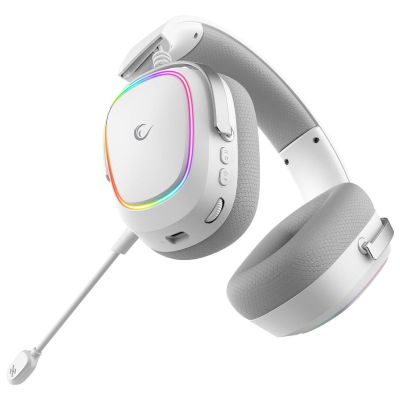 4. Rampage RETSU Headphones Wireless On-Ear BT 2.4G RGB White