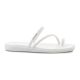 4. CROCS MIAMI TOE LOOP SANDAL IN CHALK 209862-0WV