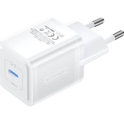 Vention USB-C 20W GaN Charger, White