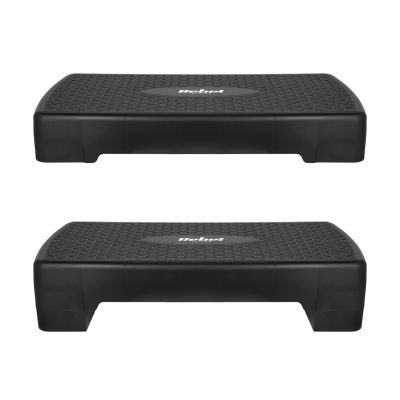 5. Rebel Active Step for Aerobics and Fitness, 2 Steps, 68cm, Black RBA-3228-BK