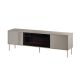 EF TV cabinet + black TRESSE fireplace 180x40x54.5 cashmere matt