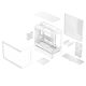 39. ASUS PRIME AP202 TG ARGB WHITE Case