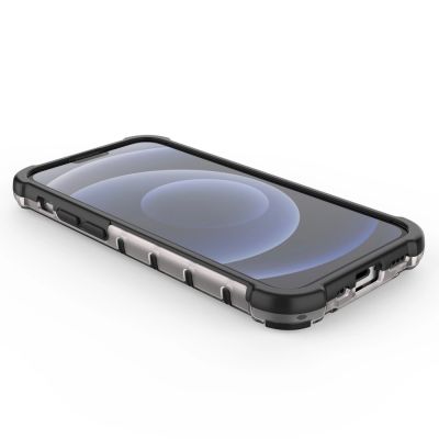 12. Honeycomb Case armor cover with TPU Bumper for iPhone 13 mini blue
