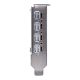 10. PNY NVIDIA A400 4GB GDDR6 64-bit, Low Profile, PCIe 4.0 x8, Single slot, 4 x Mini DisplayPort 1.4a, 50W, LP bracket, 4 x mDP to DP adapter, retial