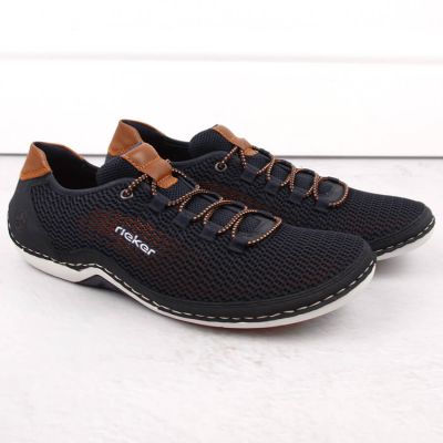 12. Comfortable Rieker M RKR666 navy blue shoes
