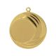 6. Gold medal with space for an emblem, 25 mm, steel