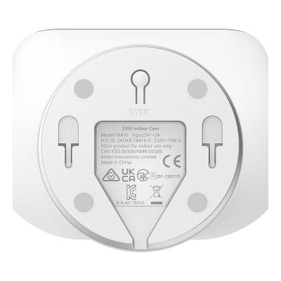 3. Anker Eufy | Indoor Security Camera | S350 | Wide-Angle Lens | Tabletop | Micro SD Card, Max 128GB | White