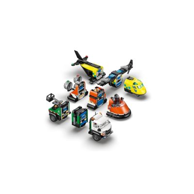 7. LEGO City 60505 Plane, Service Truck and Hovercraft