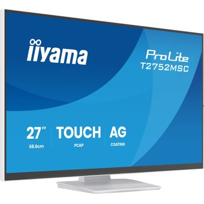 3. iiyama ProLite T2752MSC-W1AG computer monitor 68.6 cm (27") 1920 x 1080 px Full HD LCD Touchscreen White