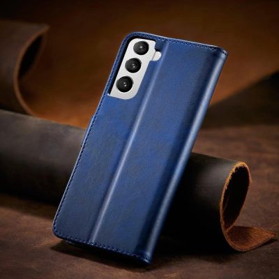 14. Magnet Case Elegant Case Cover Flip Cover Samsung Galaxy S22 + (S22 Plus) Blue