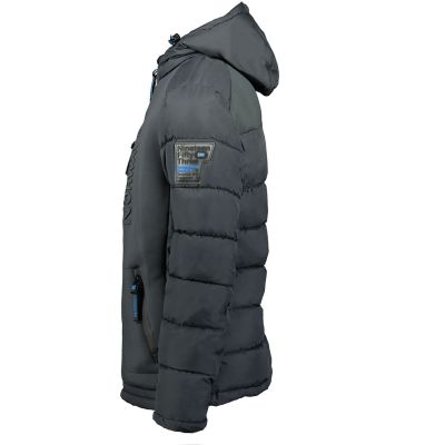 6. Men’s Jacket Geographical Norway BEACHWOOD DGREY-BLUE DB MEN 068 BS4 (WU6633H/GN-DARK GREY)