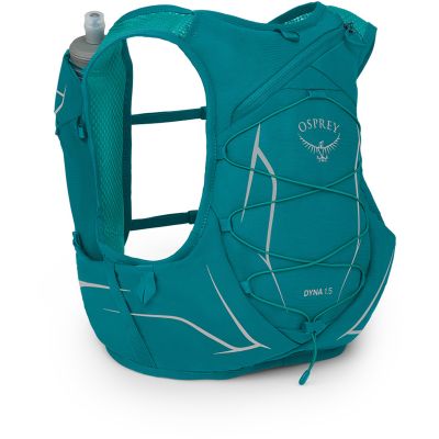 2. Women's OSPREY Dyna 1.5 Running Vest w/Flasks Verdigris Green WM