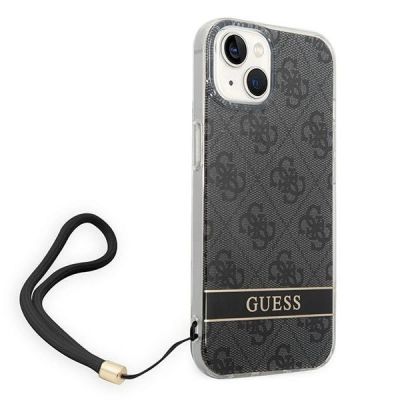 2. Guess GUOHCP14MH4STK iPhone 14 Plus 6.7 "black / black hardcase 4G Print Strap