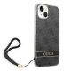 2. Guess GUOHCP14MH4STK iPhone 14 Plus 6.7 "black / black hardcase 4G Print Strap