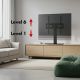 5. MACLEAN UNIVERSAL TV STAND, FOR TV CABINET, STAND, MAX. 40KG, MAX. VESA 400X400, HEIGHT AND ANGLE ADJUSTMENT MC-1240