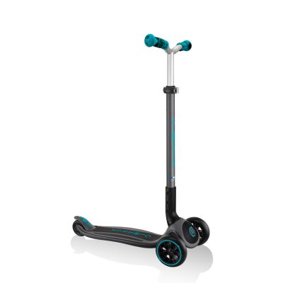 14. Globber Master Prime 3-Wheel Scooter / Black - Teal 664-105