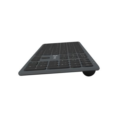 4. NATEC NKL-1830 Universal RF Wireless + Bluetooth QWERTY Keyboard Spanish Black, Gray