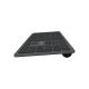4. NATEC NKL-1830 Universal RF Wireless + Bluetooth QWERTY Keyboard Spanish Black, Gray