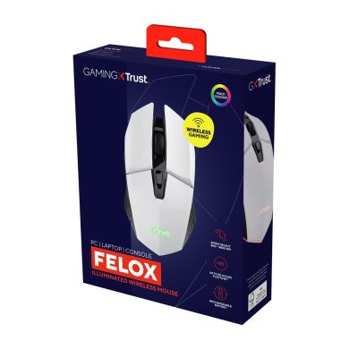 2. Trust GXT110W FELOX Wireless Mouse white (25069)