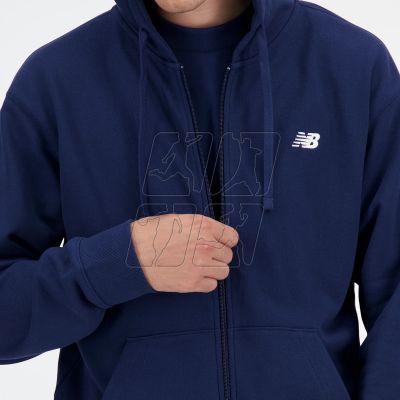 4. New Balance Stacked Logo Hoodie Fren Nny M MJ41501NNY