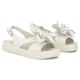 4. Women's beige leather wedge sandals Filippo DS6965