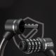 4. Rockbros 87639-4 bicycle lock with code and steel cable - black