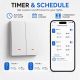 7. QOLTEC LIGHT ON/OFF SWITCH | 2-CHANNEL | WI-FI | TIMER | TUYA | WHITE