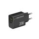 ESPERANZA 20 W USB-C PD 20 W / USB-A QC 3.0 18 W Mains Charger, Black EZC105K