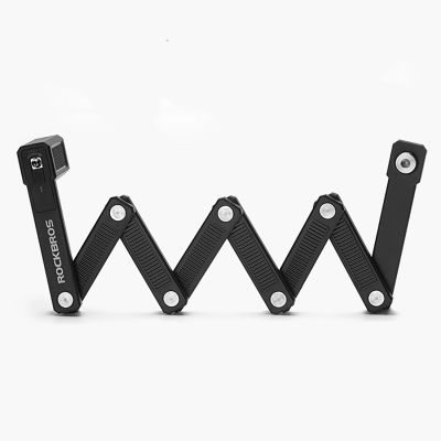 8. Rockbros LKXR2010 Folding Bike Lock with Key - Black