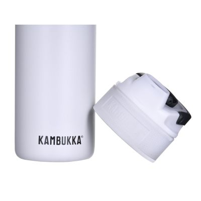2. Kambukka Elton Insulated 600ml Thermal Bottle, Chalk White