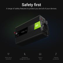 GREEN CELL INV08 INVERTER 12V-230V 1000W/2000W MODIFIED SINE WAVE