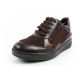 3. Scholl Emma Laces Women's Sports Shoes Leather Brown Platform