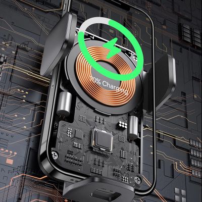 13. Baseus Wisdom Inductive Charger Car Phone Holder for Grille Black (CGZX000001)