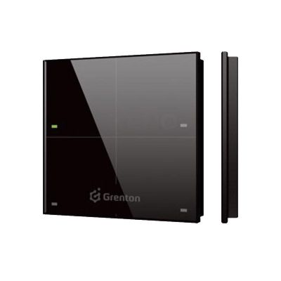 GrentonGrenton touch panel / 4 touch fields / TF-Bus / black glass front
