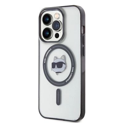 2. Karl Lagerfeld KLHMP15XHCHNOTK iPhone 15 Pro Max 6.7" transparent hardcase IML Choupette`s Head MagSafe