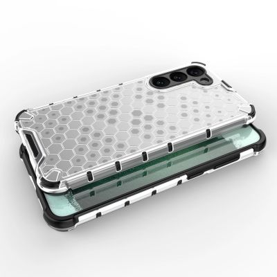 6. Honeycomb case for Samsung Galaxy S23+ armored hybrid cover blue
