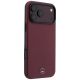 4. Mercedes Leather Semi Wrap Iconic Line MagSafe Case for iPhone 18 Pro / 17 Pro - Burgundy