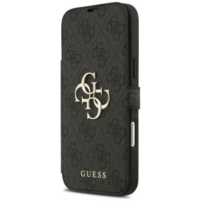 2. Guess Book 4G Metal Logo Case for iPhone 18 Pro Max / 17 Pro Max - Black