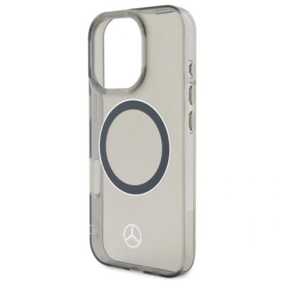 9. Mercedes Silver Ring MagSafe Case for iPhone 16 Pro - Black