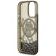 7. Karl Lagerfeld Liquid Glitter Choupette Logo MagSafe iPhone 17 Case - Black